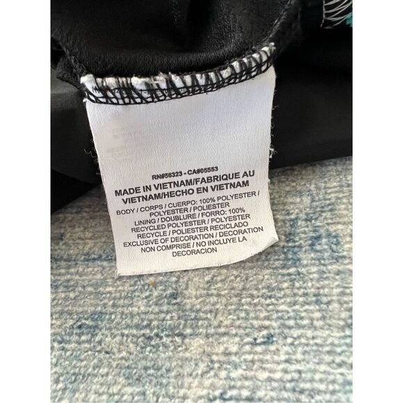 Nike Dri Fit Black Aqua Blue Tempo Athletic Running Shorts Medium - Picture 5 of 7